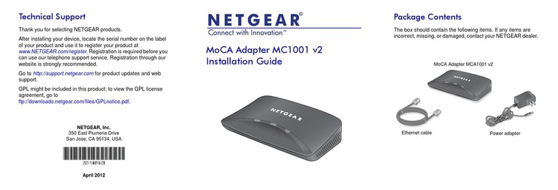 NETGEAR MCA1001v2 User manual