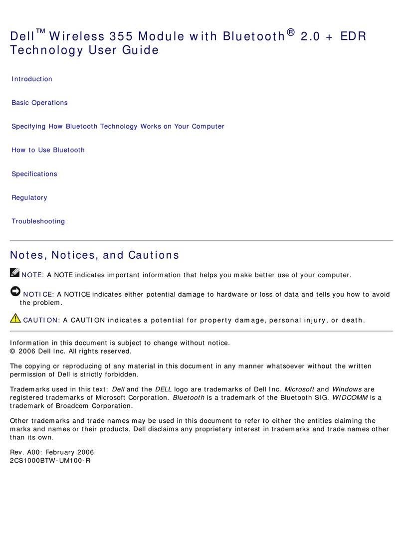 Dell MU833 Operating instructions Dell MU833 Operating instructions