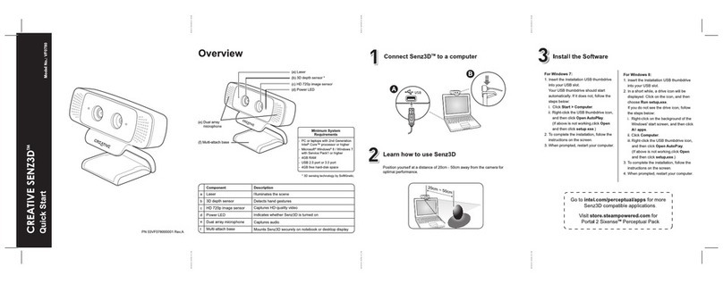 Creative BlasterX Senz3D User manual