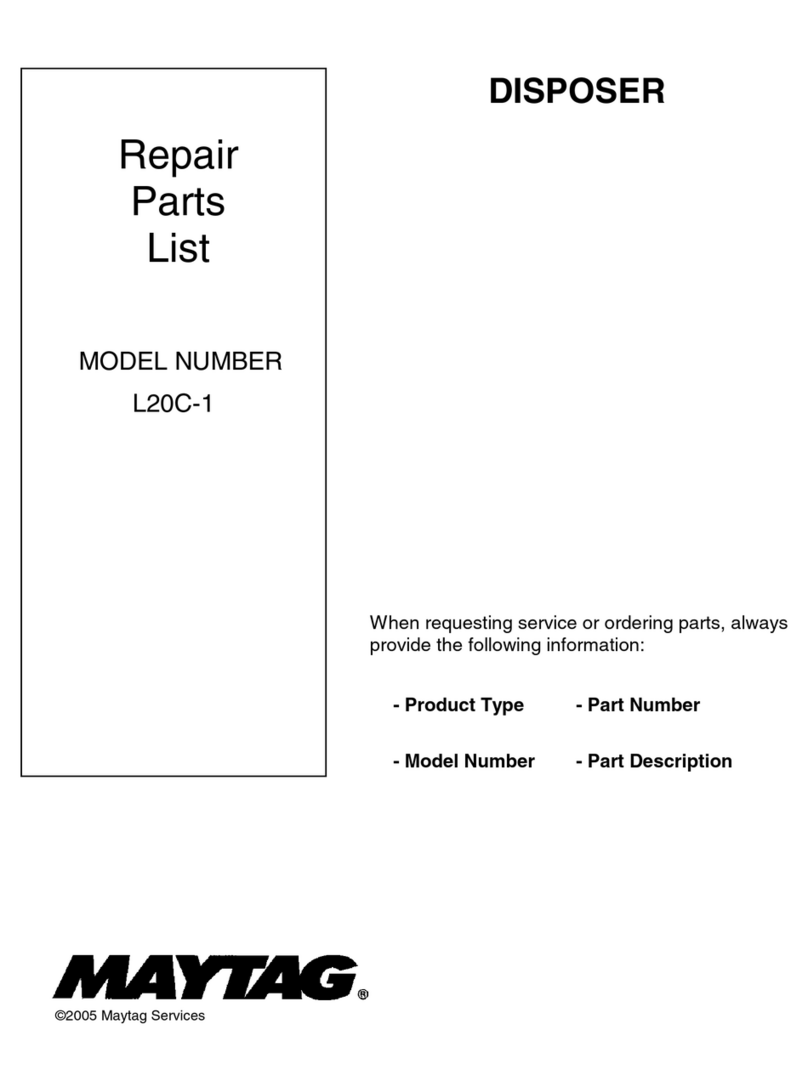 Maytag DFC5500AAXA - 3/4 HP Continuous Feed... Repair parts list