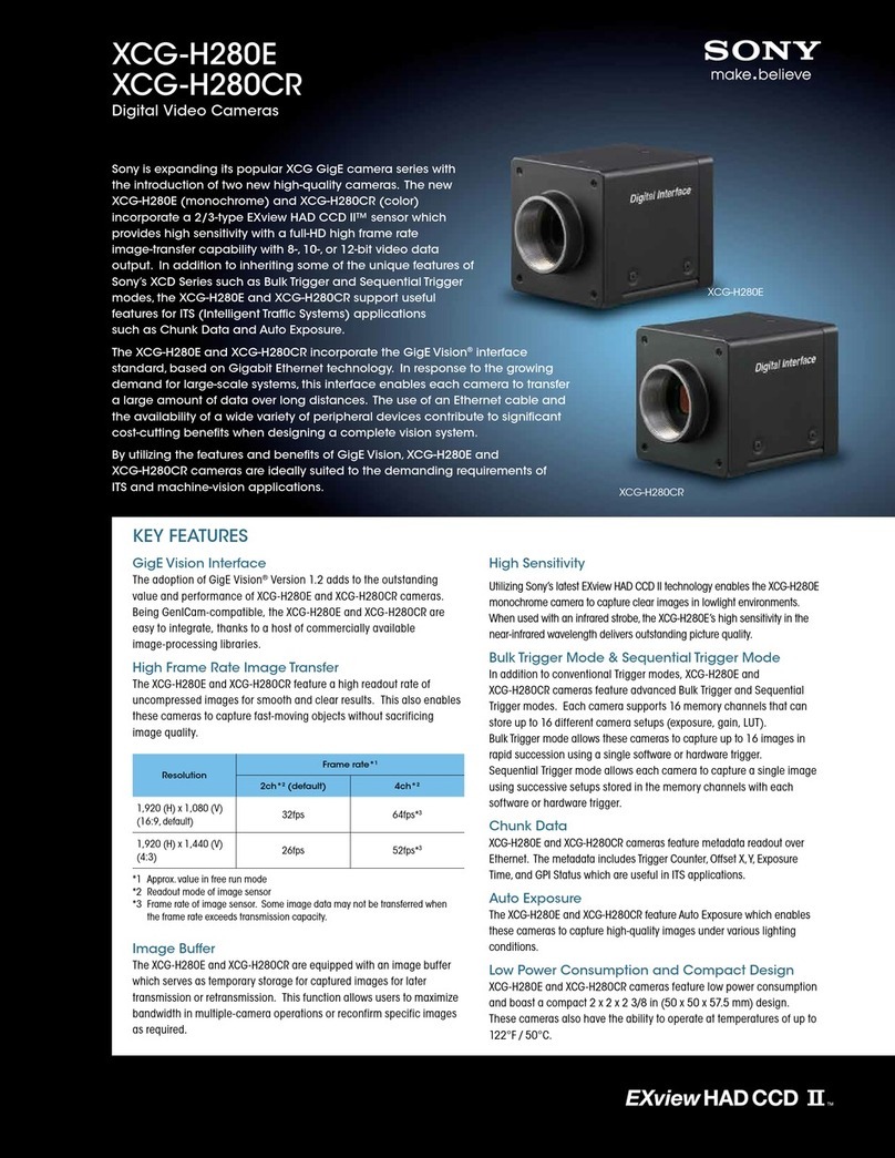 Sony XCGH280CR User manual Sony XCGH280CR User manual