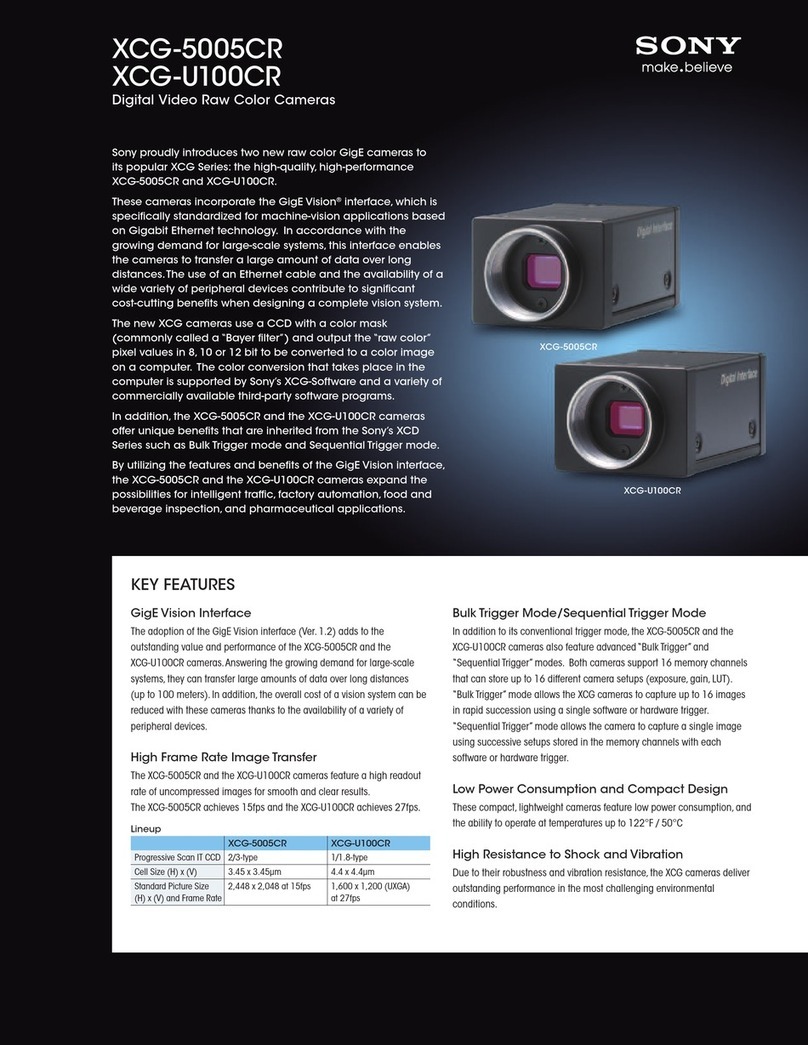 Sony XCG-5005CR User manual