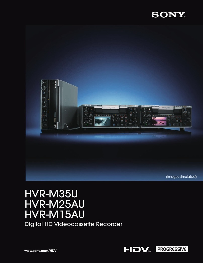 Sony HANDYCAM HVR-M35U User manual