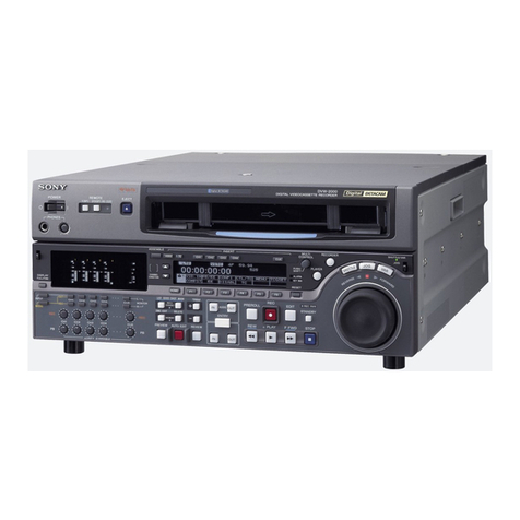 Sony Digital Betacam DVW-M2000 installation manual