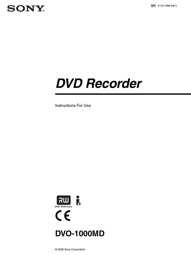 Sony DVO-1000MD Instructions for use