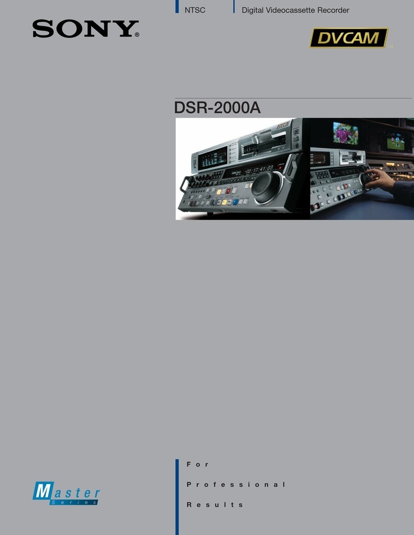 Sony DSR-2000A User manual