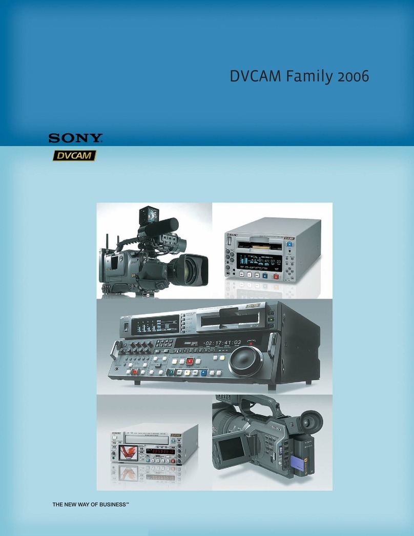 Sony DVCAM DSR-1600A User manual