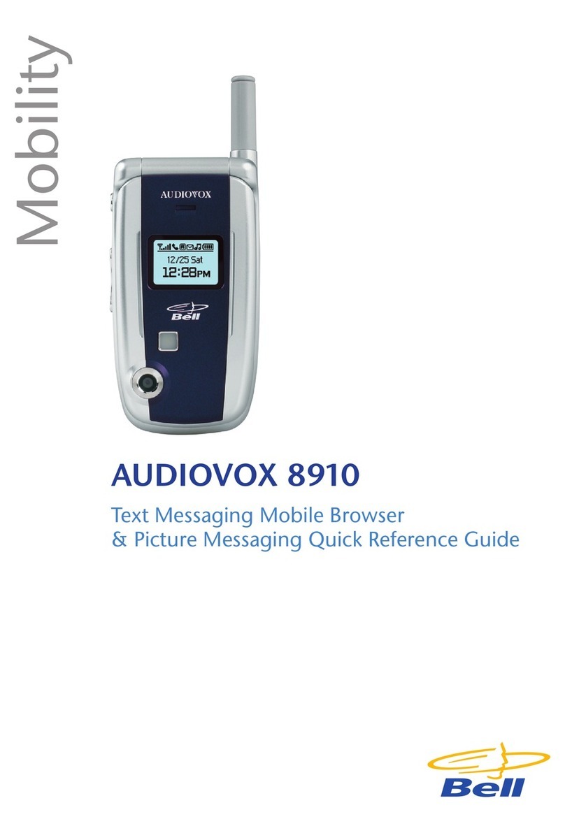 Audiovox 8910 User manual