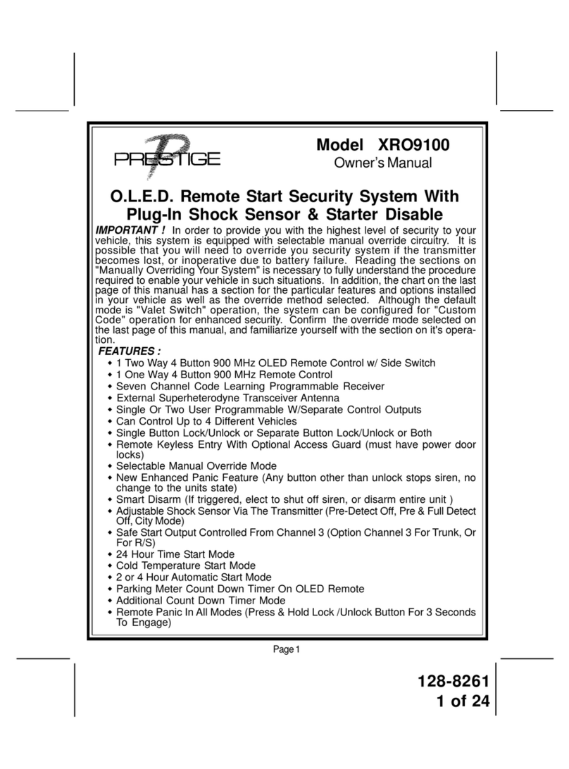 Audiovox XRO9100 User manual