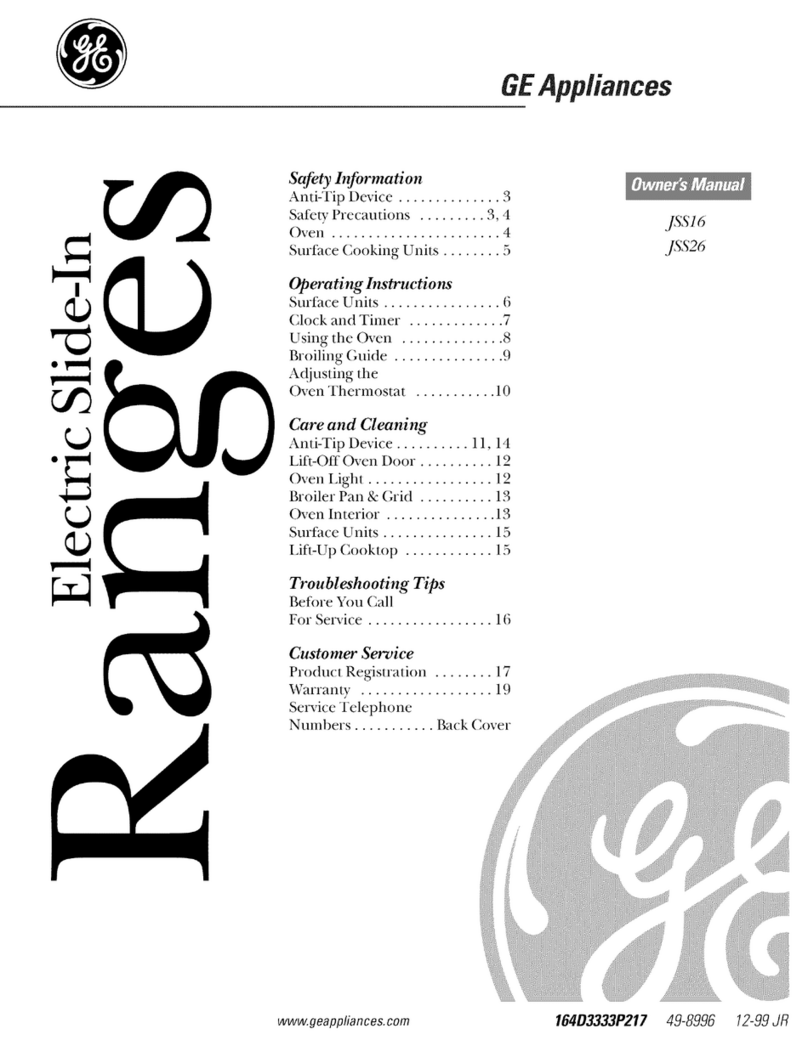 GE JSS16 User manual