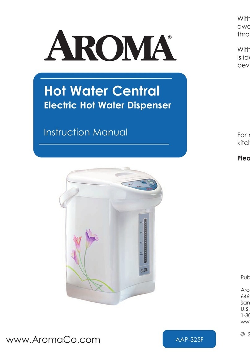 Aroma Hot Water Central AAP-325F instruction manual