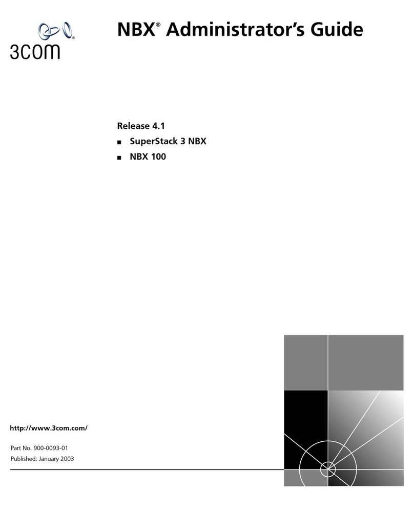 3Com SuperStack 3 NBX Administrator's guide