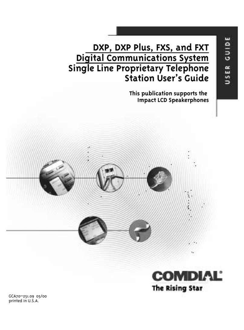 Comdial GCA70-25 User manual Comdial GCA70-25 User manual