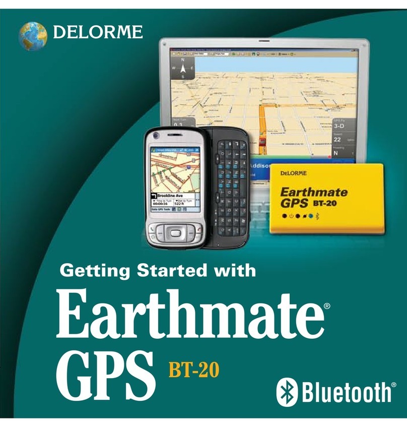 DeLorme Earthmate GPS BT-20 User manual