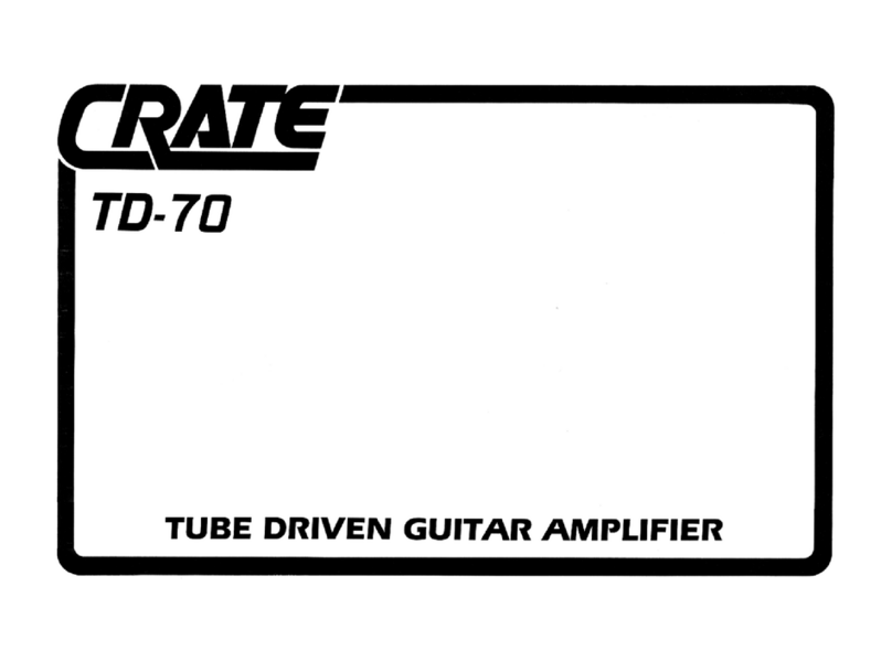 Crate TD70 User manual