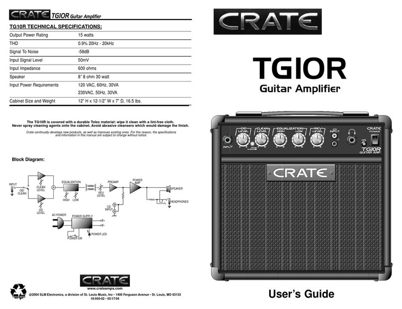 Crate TG10R user guide