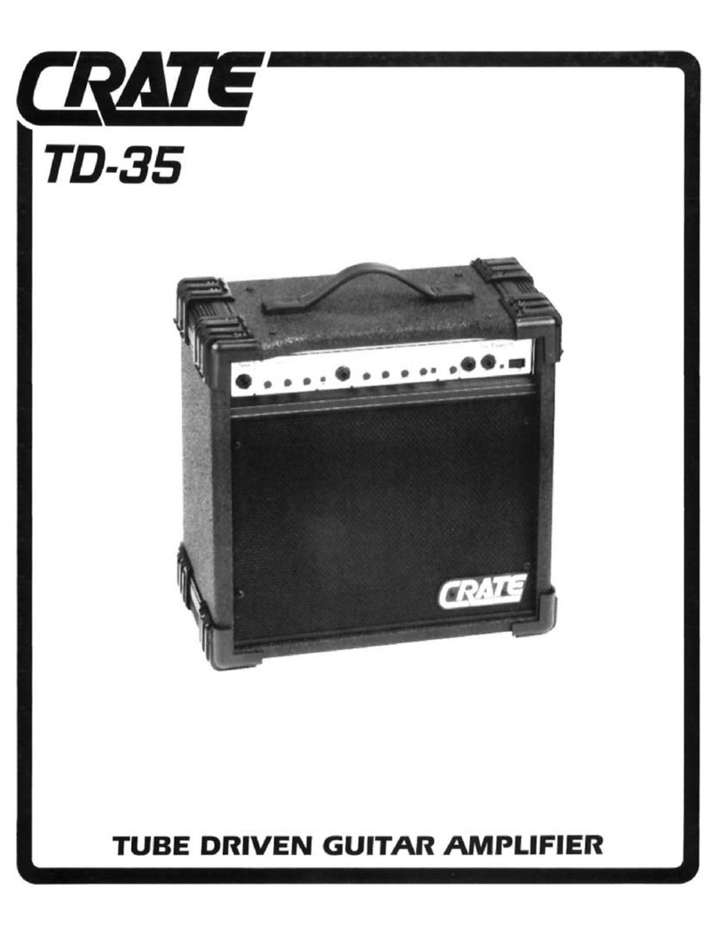Crate TD35 owner's manual