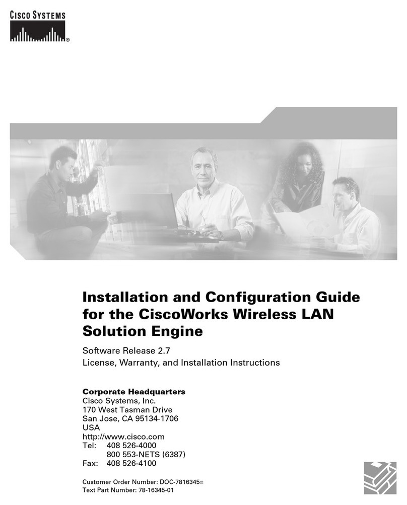 Cisco CiscoWorks Wireless LAN Solution Engine Operator's manual
