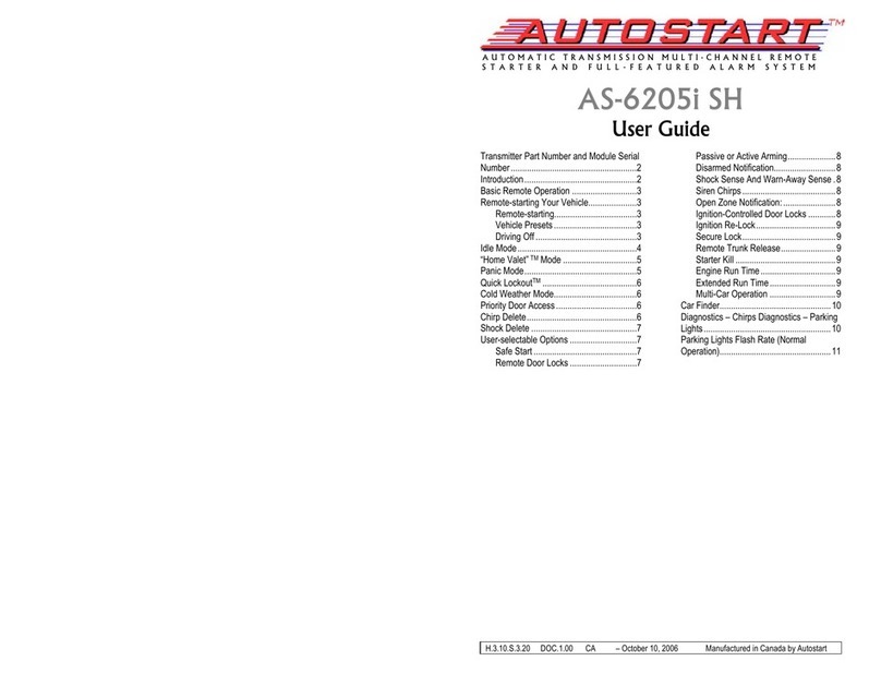 Autostart AS-6205i SH user guide