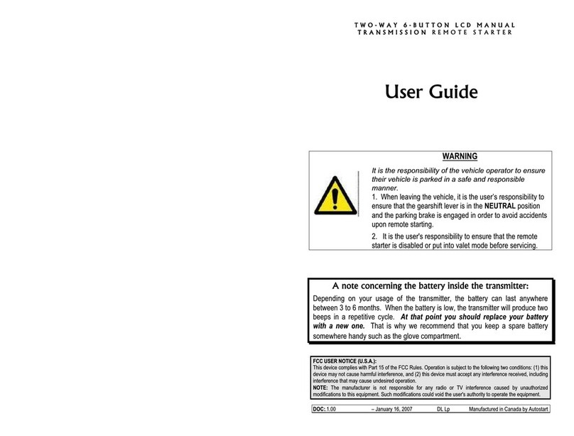 Autostart AS-2660i TW-FM User manual
