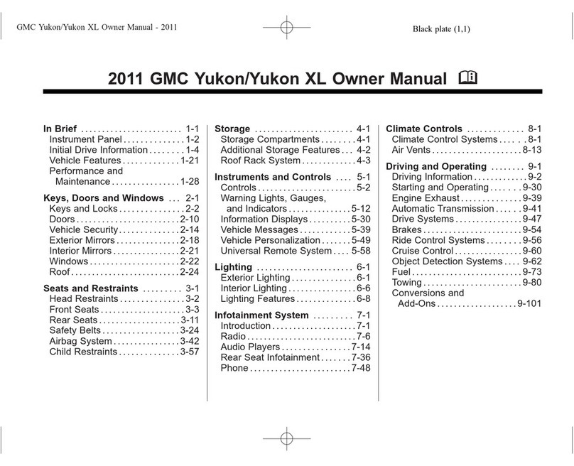 GMC 2011 Yukon/Yukon XL owner's manual
