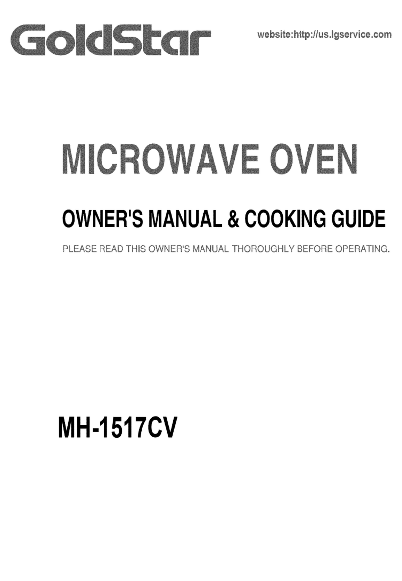 Goldstar MH-1517CV Owner's manual & cooking guide