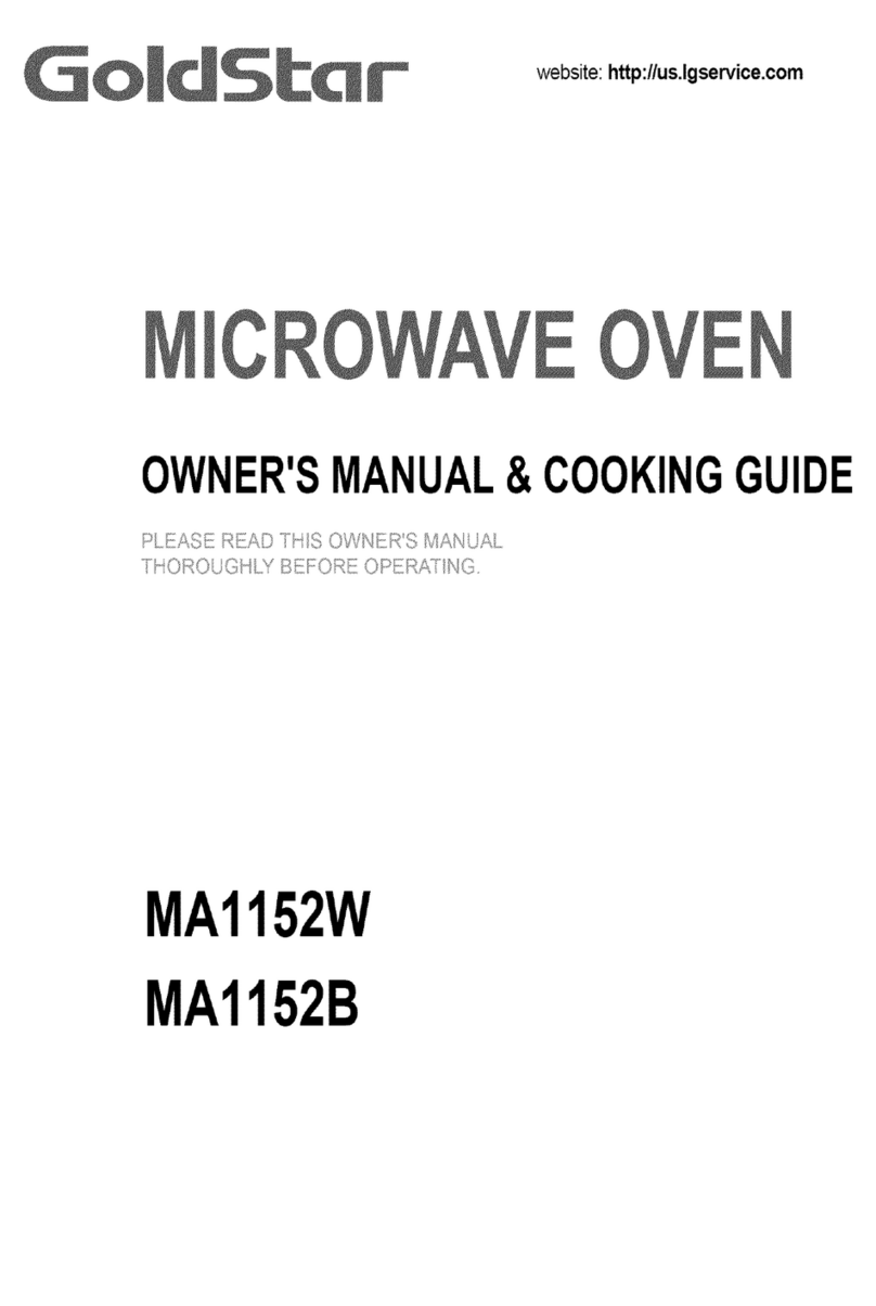 Goldstar MA1152B Owner's manual & cooking guide