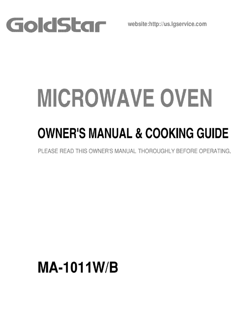 Goldstar MA-1011W/B Owner's manual & cooking guide