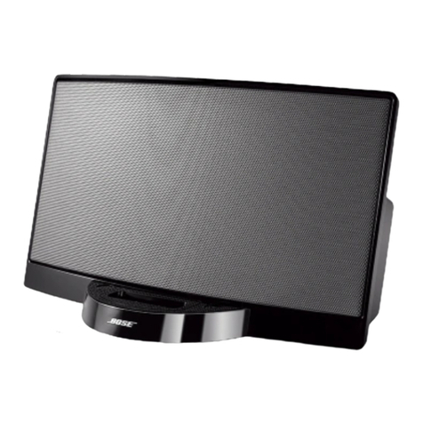 Bose SOUNDDOCK PORTABLE DIGITAL MUSIC SYSTEM User manual
