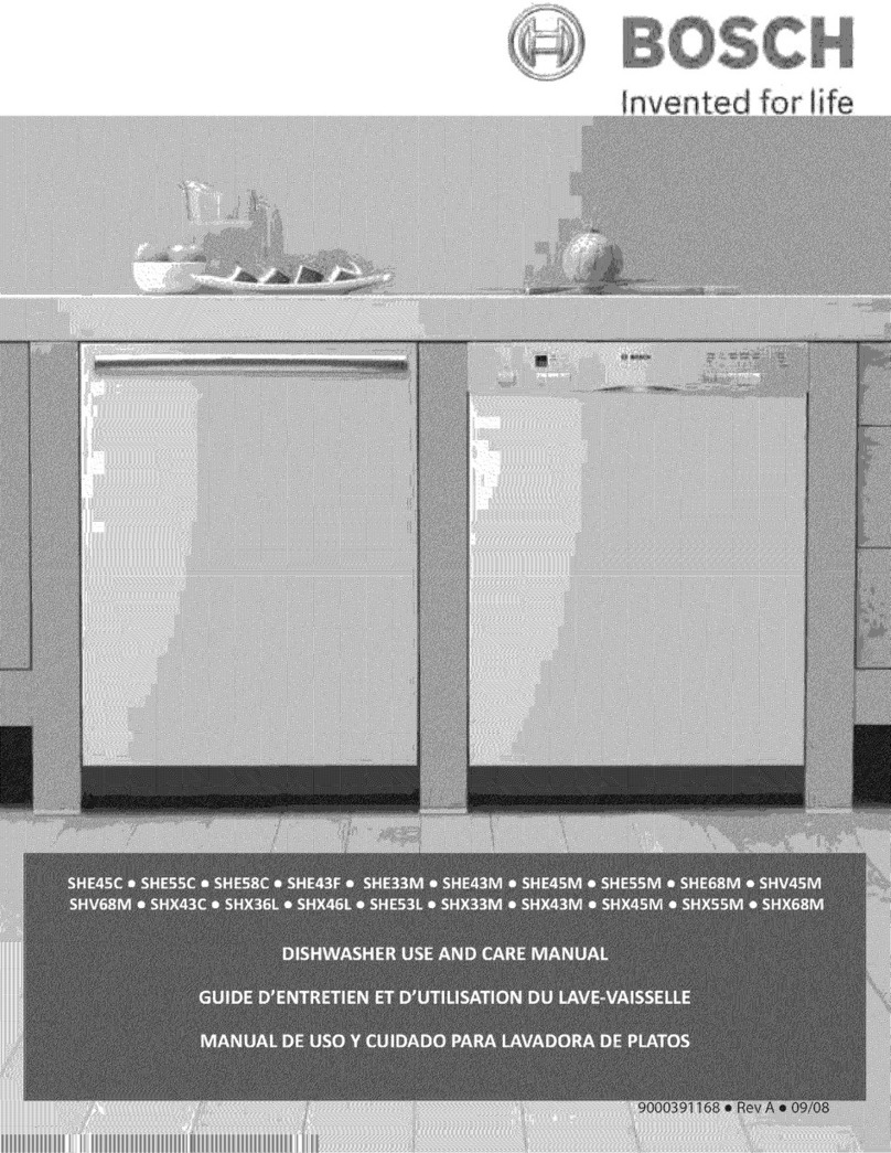 Bosch SHE45C User manual