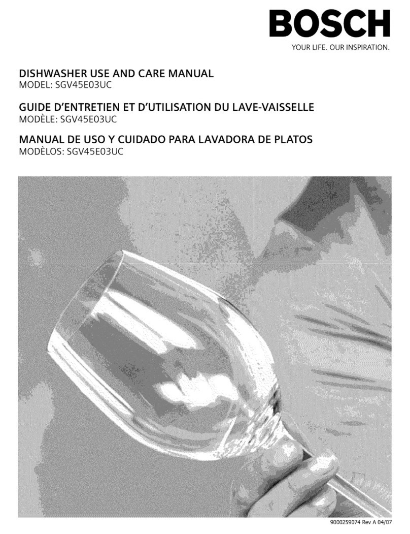 Bosch SGV45E03UC User manual
