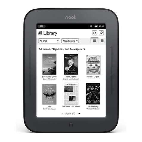 Barnes & Noble NOOK Simple Touch with GlowLight user guide