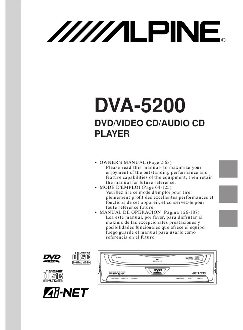 Alpine DVA-5200 User manual