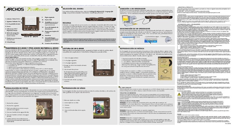 Archos 70 quick start guide