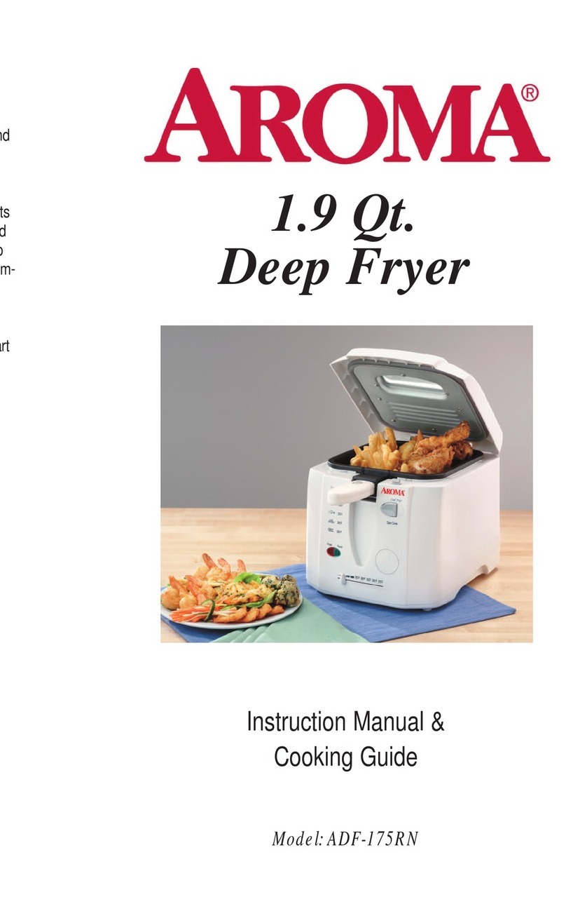 Aroma ADF-175RN Instruction manual & cooking guide Aroma ADF-175RN Instruction manual & cooking guide