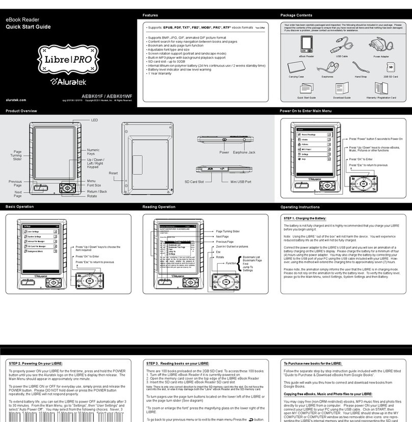 Aluratek AEBK01F User manual Aluratek AEBK01F User manual
