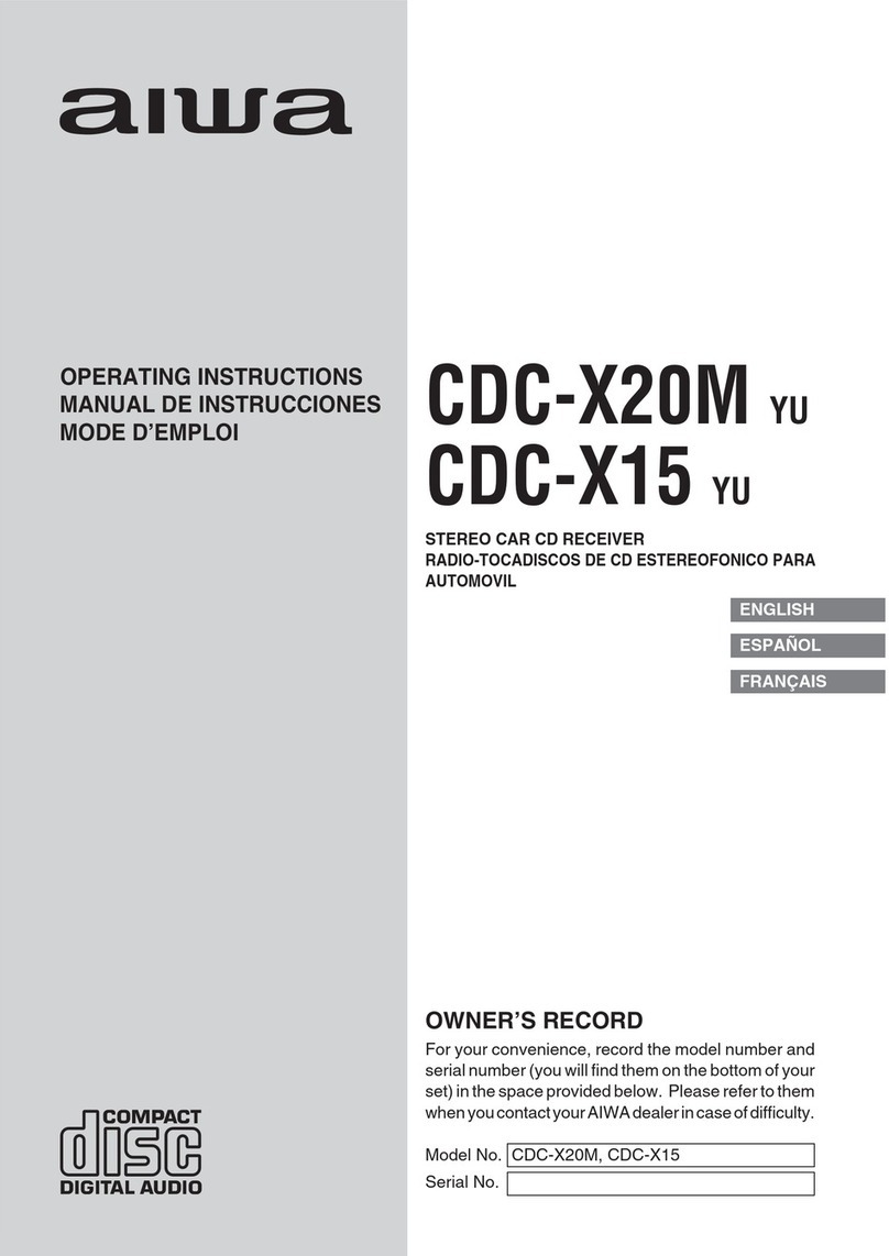 Aiwa CDC-X15 operating instructions
