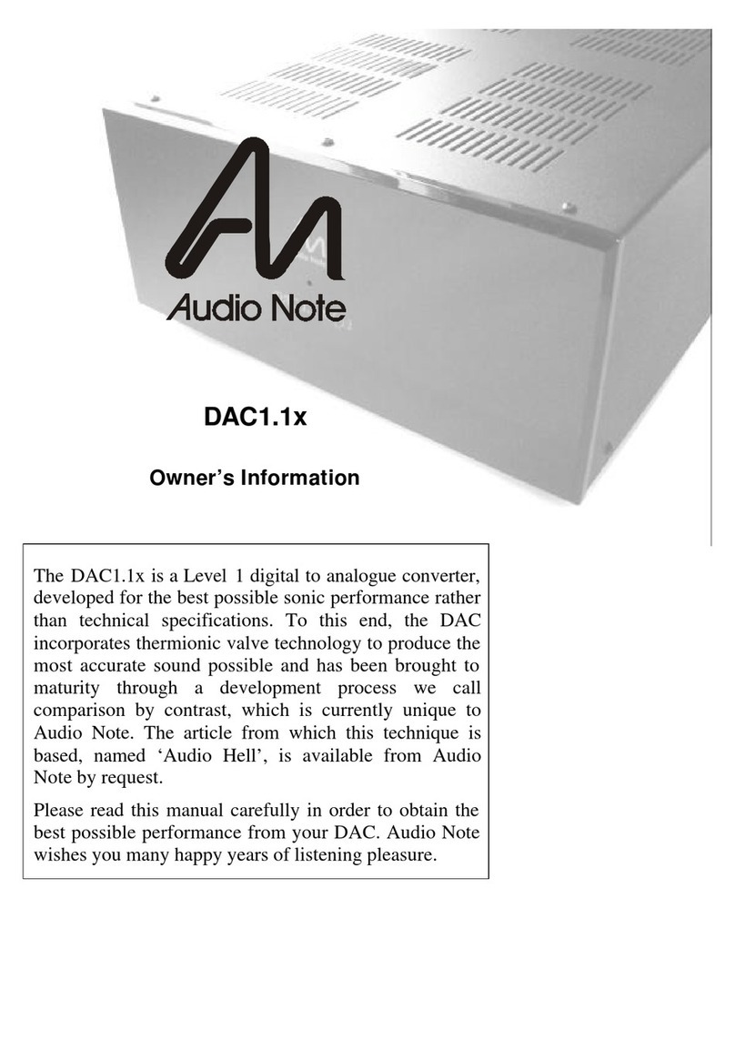 Audio Note DAC1.1x Technical manual