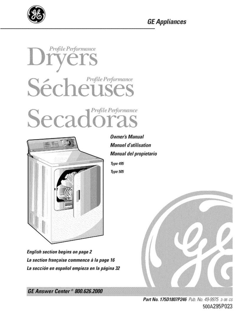 GE 495 Series User manual