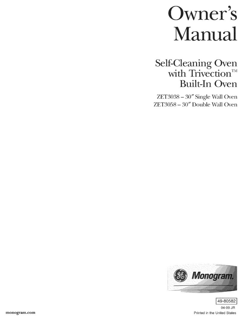 GE TRIVECTION ZET3038 User manual