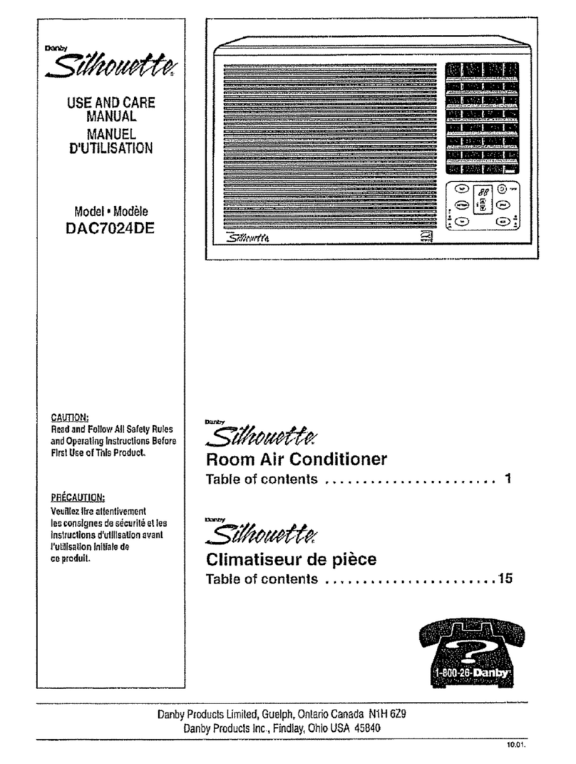 Danby Silhouette DAC7024DE User manual