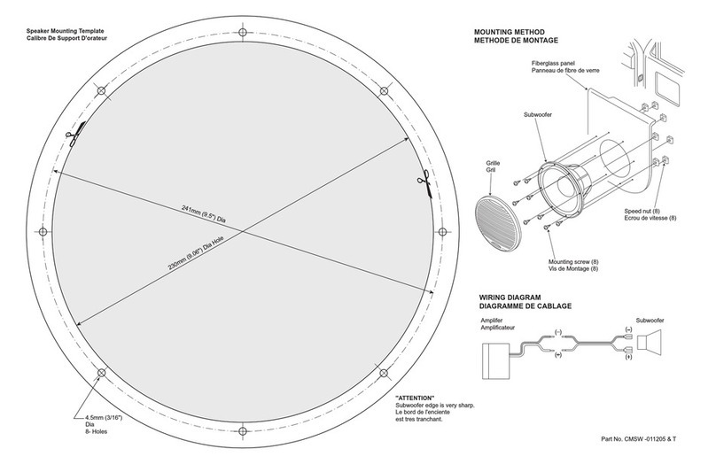 Clarion CMSW-011205&T User manual