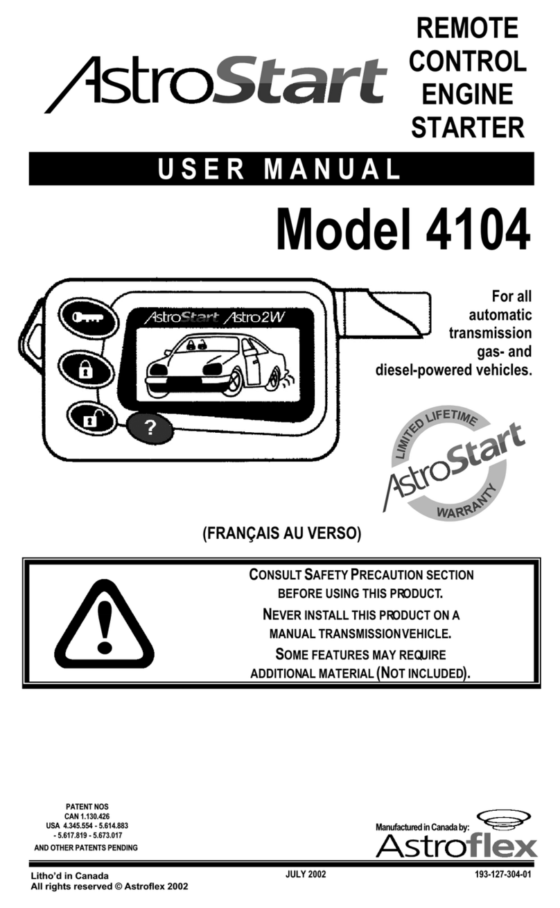 AstroStart 4104 user manual