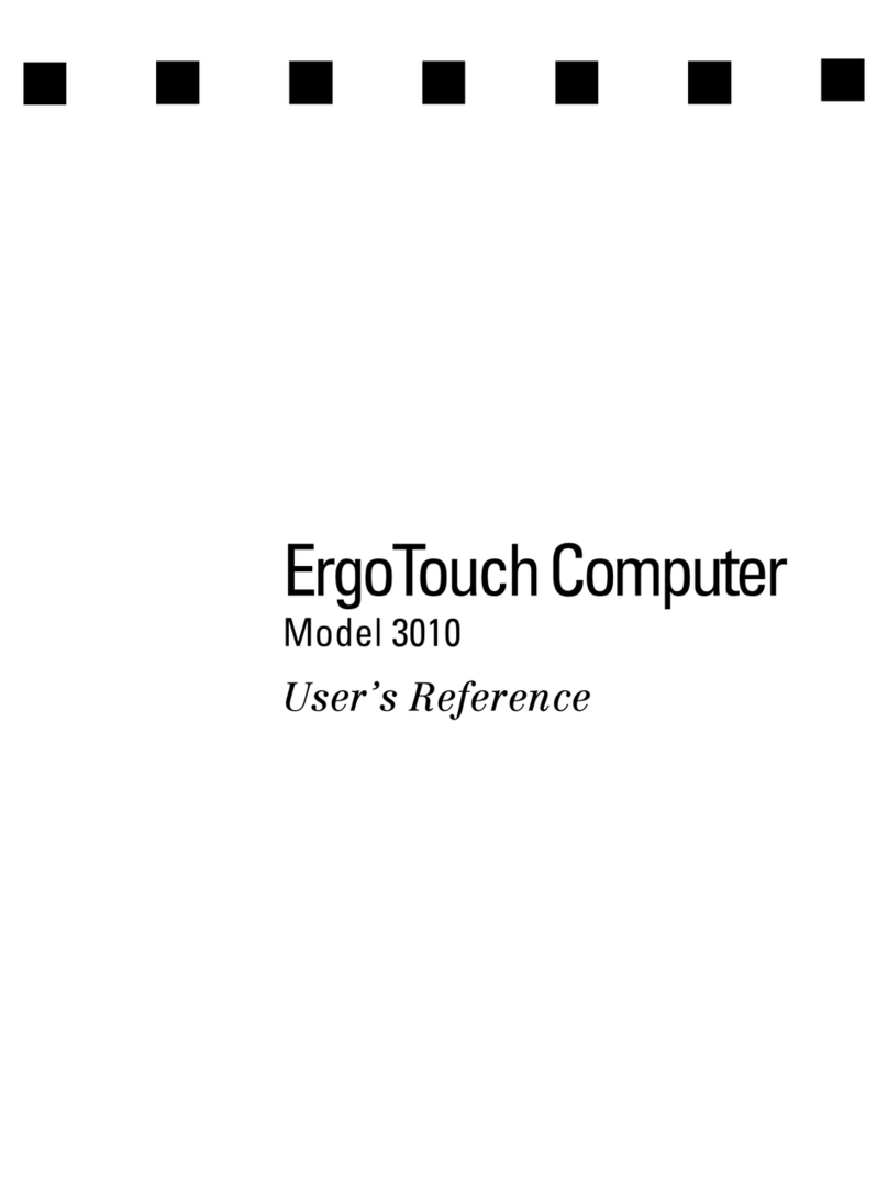 Dynapro Technologies Ergo Touch computer 3010 User reference