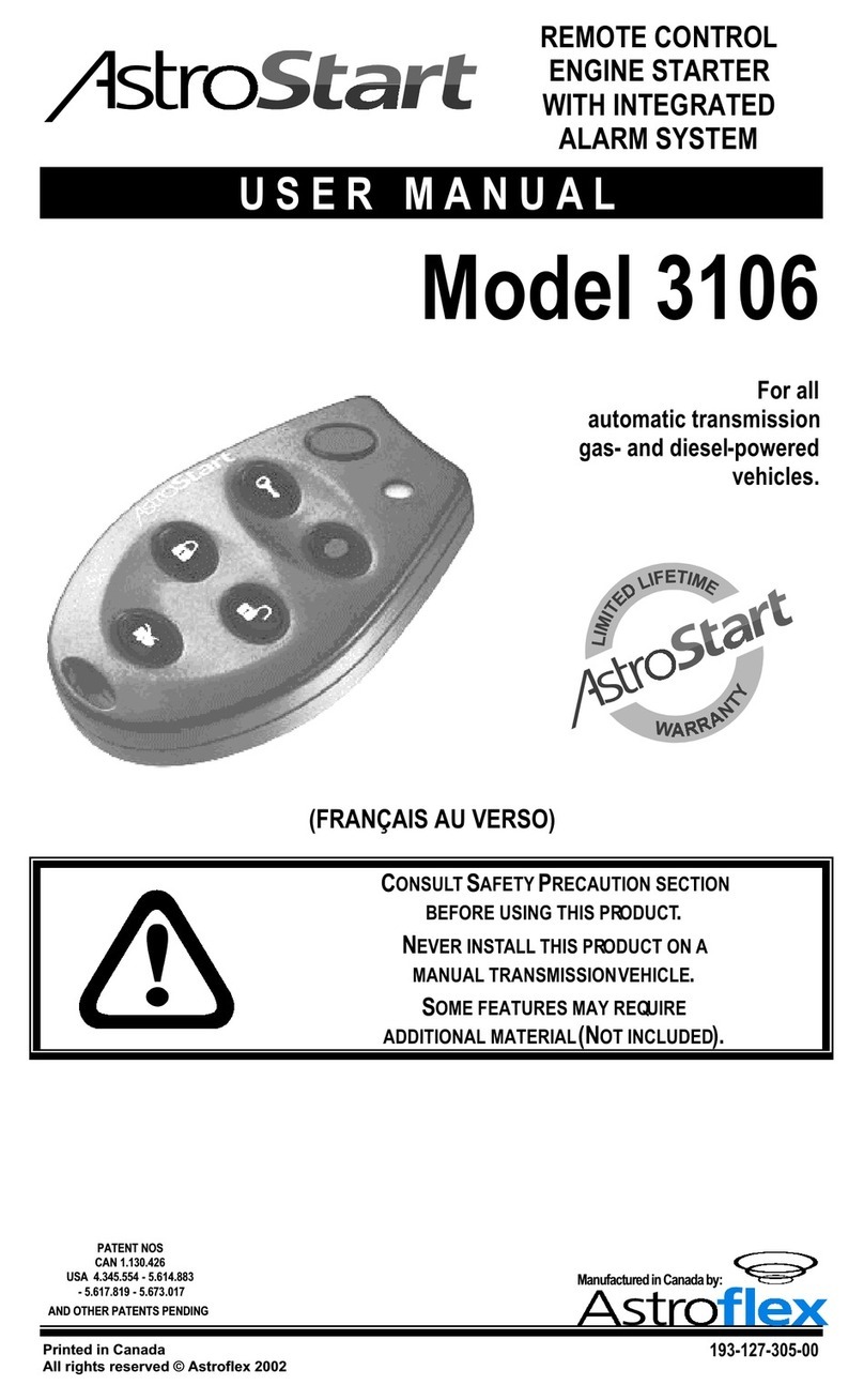 AstroStart 3106 user manual