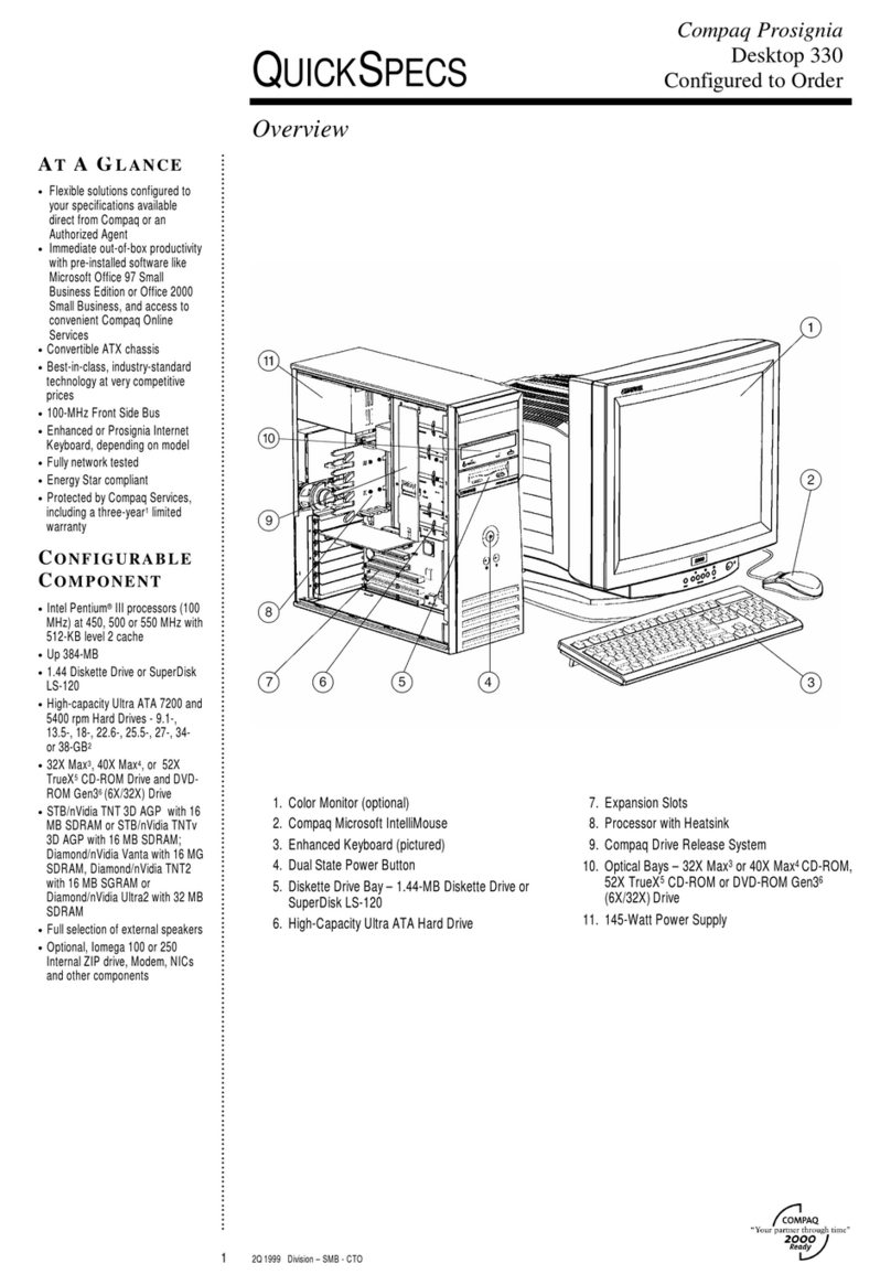 Compaq ProSignia 330 - Desktop PC User manual
