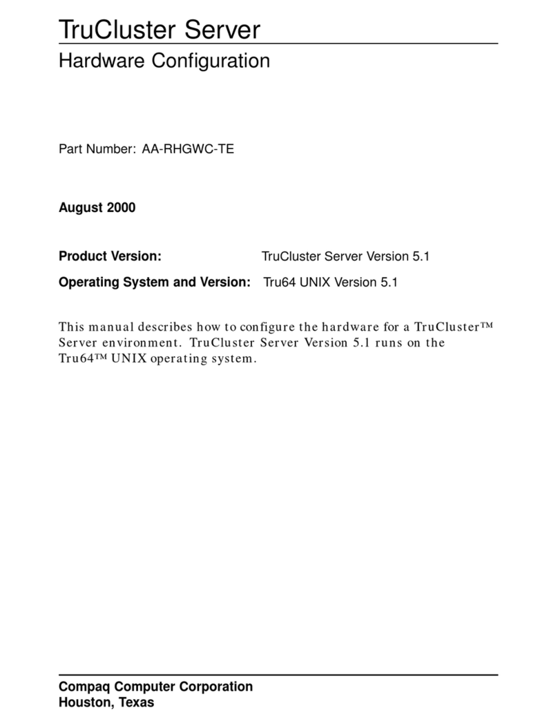 Compaq TruCluster Server AA-RHGWC-TE User manual
