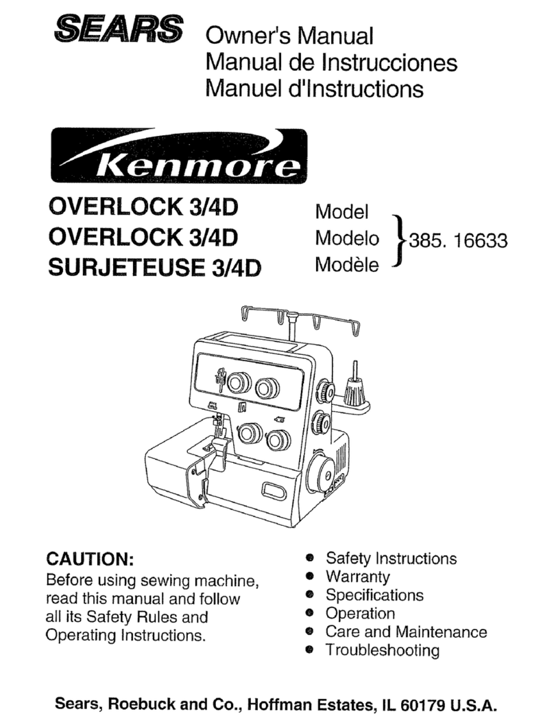 Kenmore 385. 16633 owner's manual