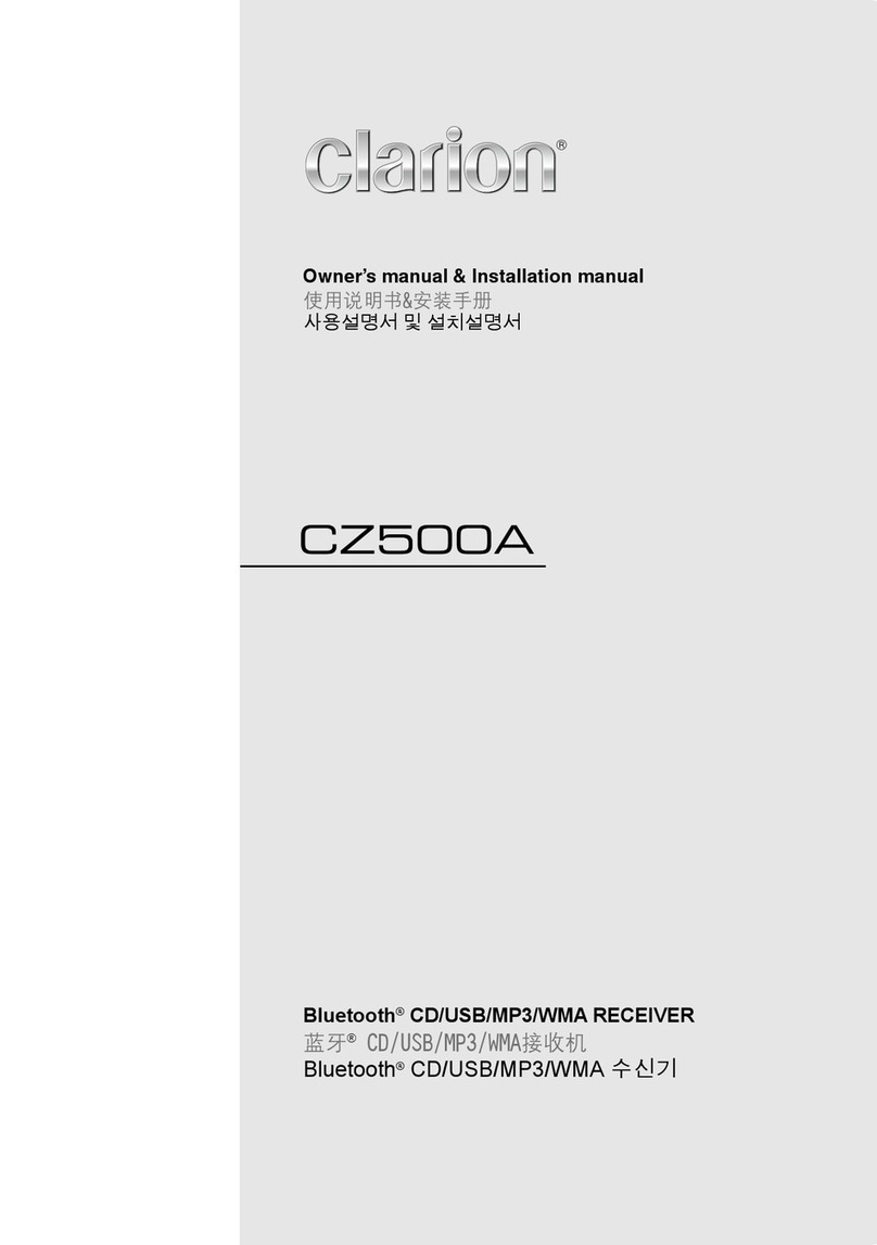 Clarion CZ500A User manual