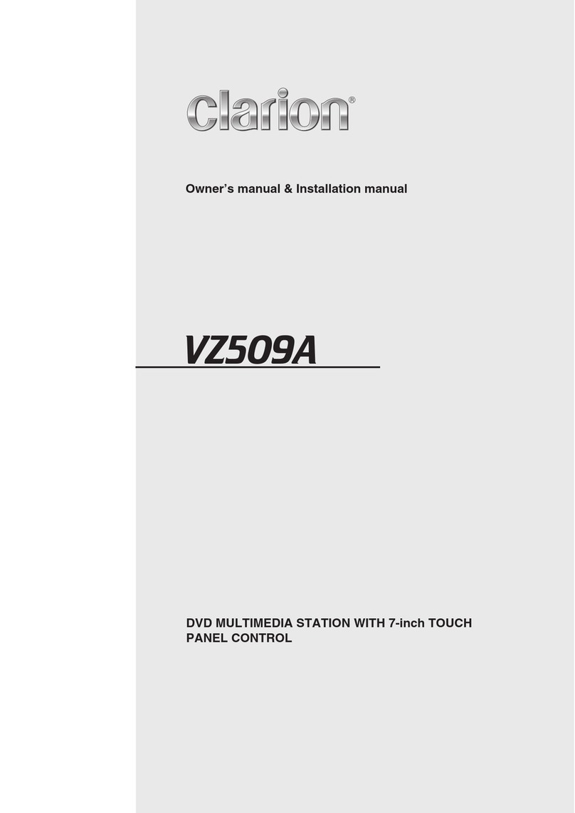 Clarion VZ509A User manual